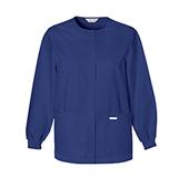 Jewel Neck Snap Front Warm-Up